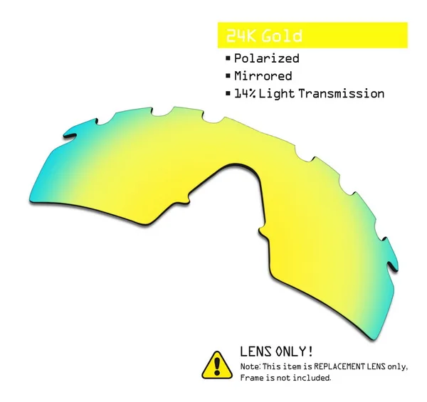 SmartVLT поляризованные Сменные линзы для солнцезащитных очков в оправе oxley M - Цвет линз: 24K Gold-ShieldCoat