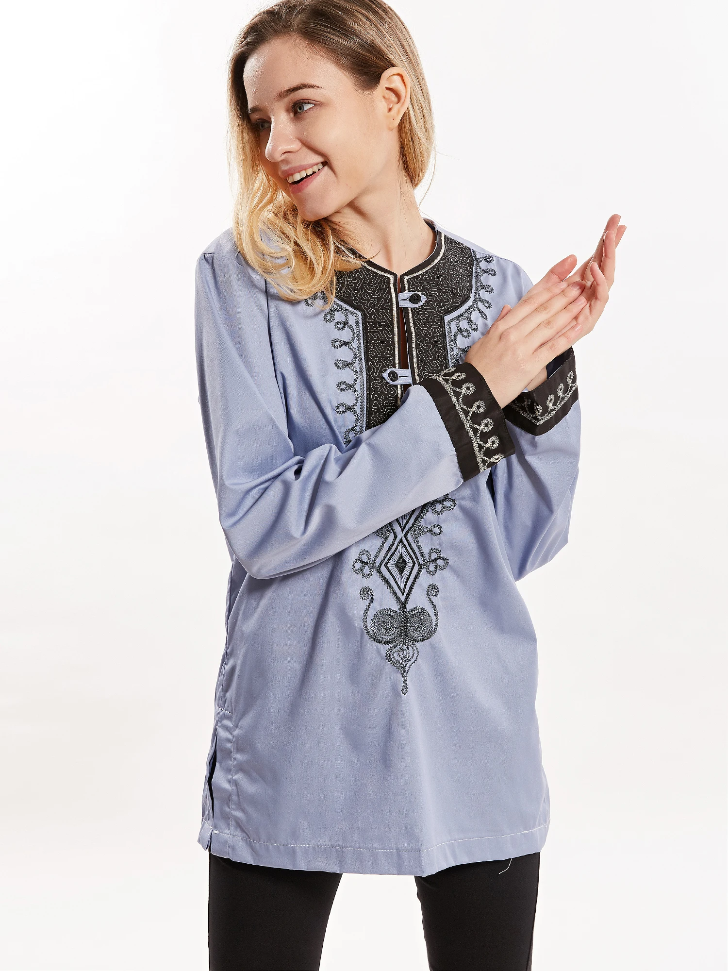 Унисекс Dashikiage мусульманская вышитая индивидуальная одежда 2019|Мусульманская