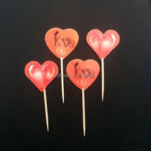 12 шт./упак. любовь Форма торт вставлена карта, Малый мусс кольцо, Тирамису, сыр, помадка для украшения торта Инструменты