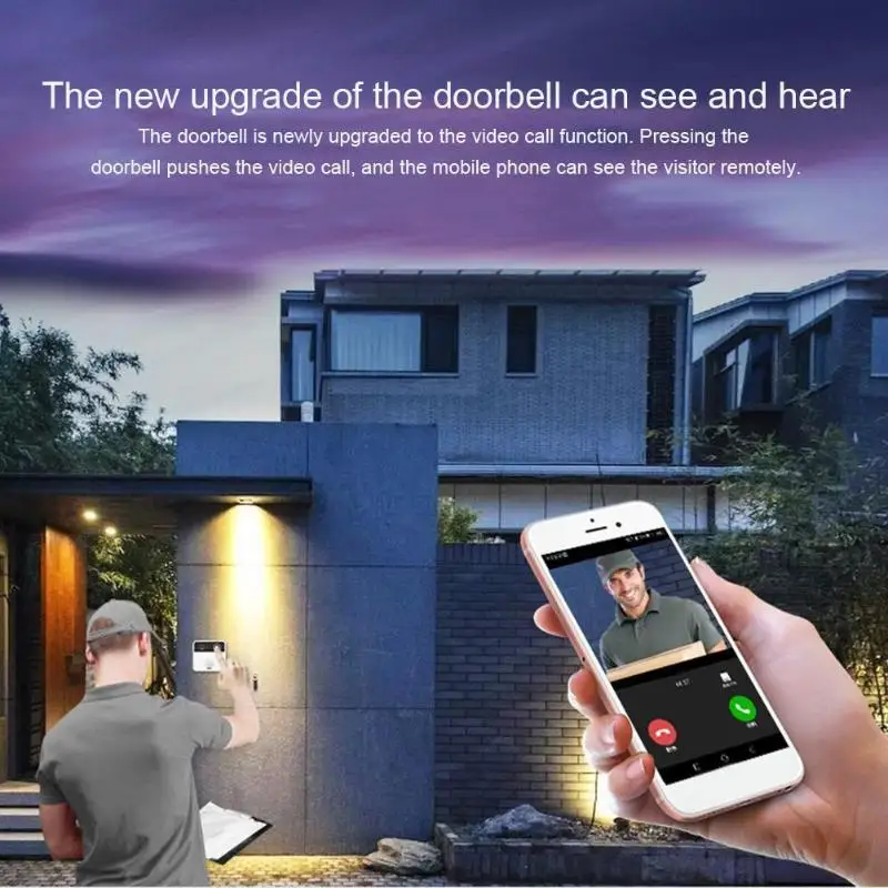 IDS1 видеокамера на дверной звонок Smart Беспроводной WiFi дверной звонок 720 P двухстороннее аудио дома Интерком охранника телефона электронные
