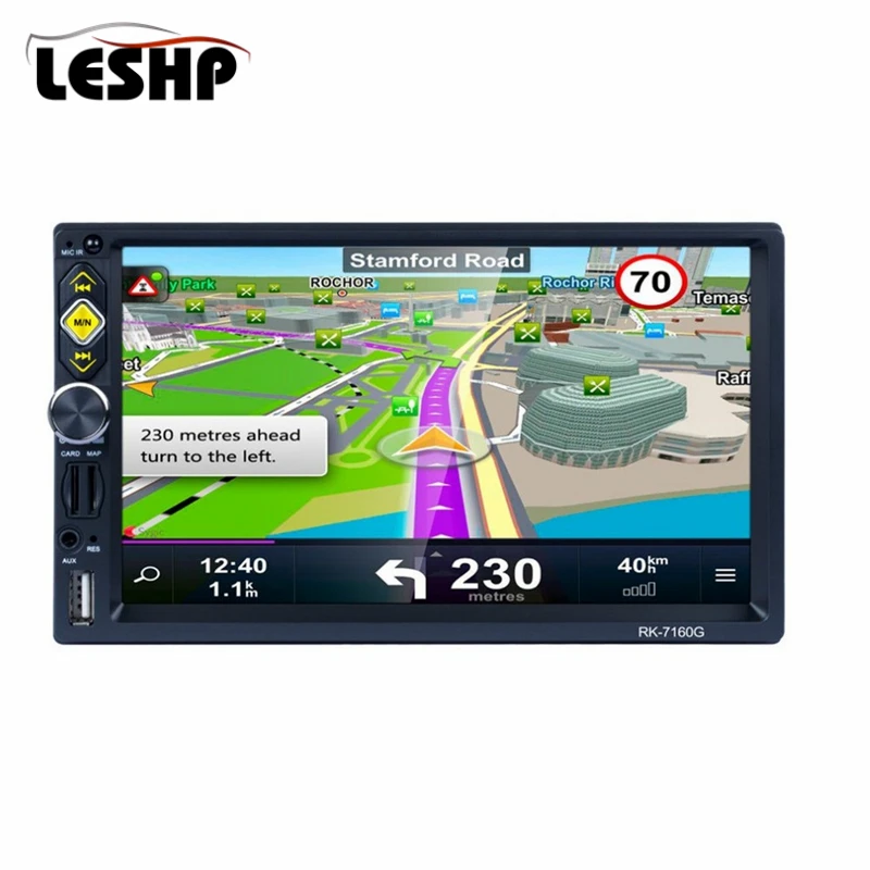 

RK-7160G 7" Car MP5 Player Touch Screen Rear View Bluetooth Fast Charge FM/RDS Car Radio HD GPS Navigation Car Multimedia Player