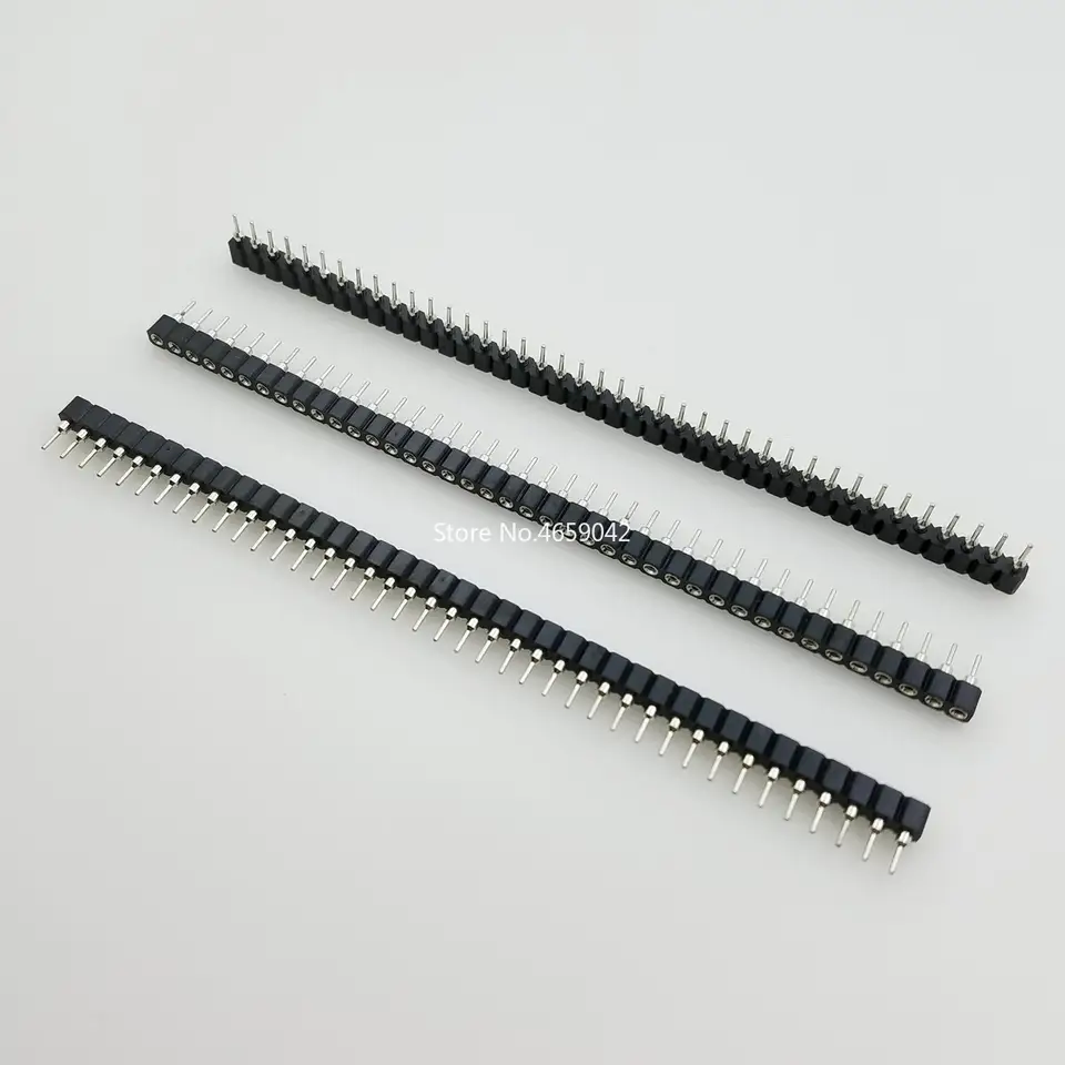 10Pcs/Lot Single Row 40Pin 2.54mm Round Female Pin Header image 2