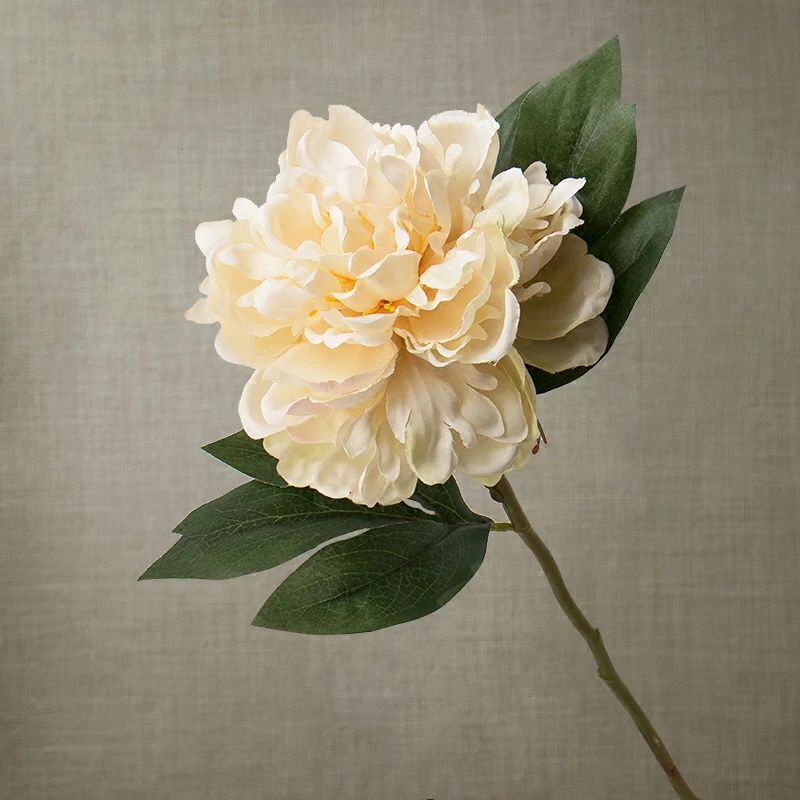 

Beautiful 1 Piece Fake Flower Handmade Silk Flowers Rustic Style Home/Restaurant Decorative Display Flowers Artificial Peony