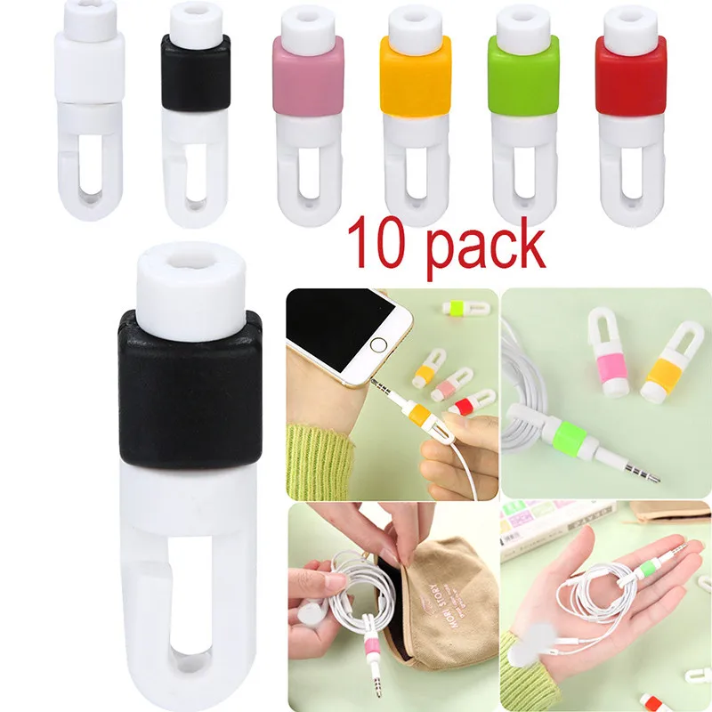 

Hot sale 10 PC Earphone Cable Protector For iphone earphones Wire organizer Earpods Cord for dropshipping