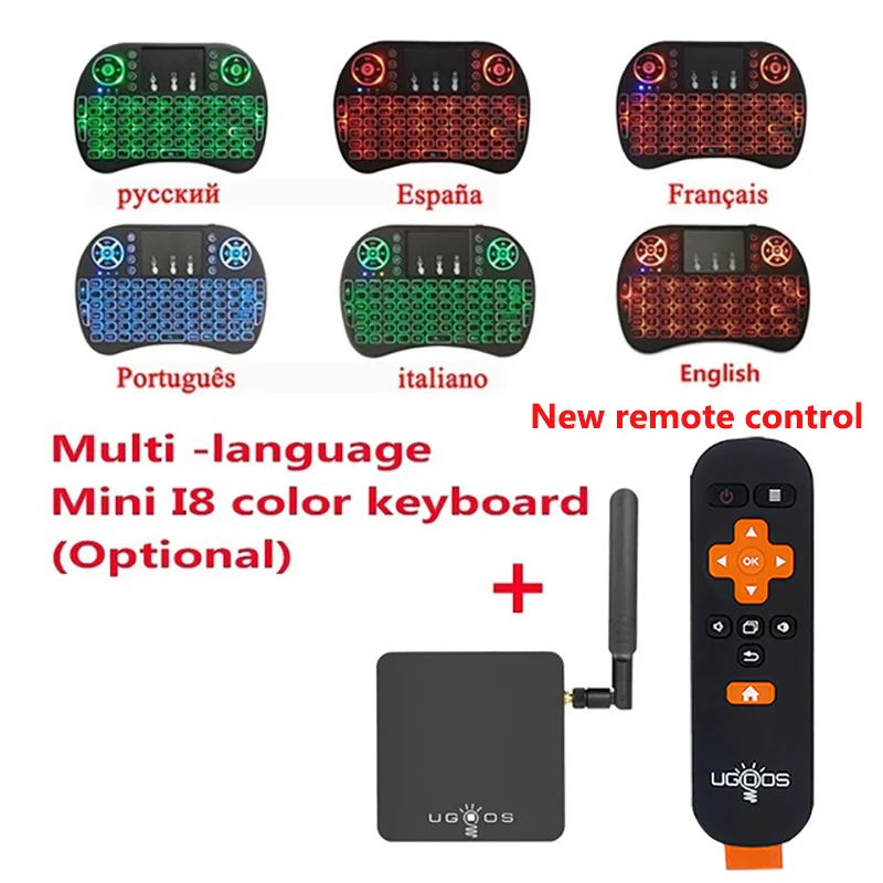 UGOOS AM3 Android 7.1 Smart TV Box Amlogic S912 2GB 16GB 4K HD Set Top Box 2.4G/5G WiFi 1000M LAN Youtube Media Player VS AM6