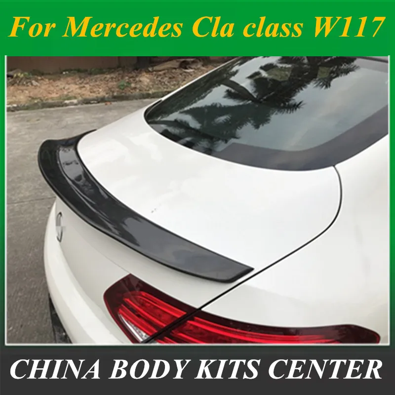 Для Mercedes C117 W117 CLA 4-дверный Fastback Coupe 2014-present PSM стиль задний спойлер из углеродного
