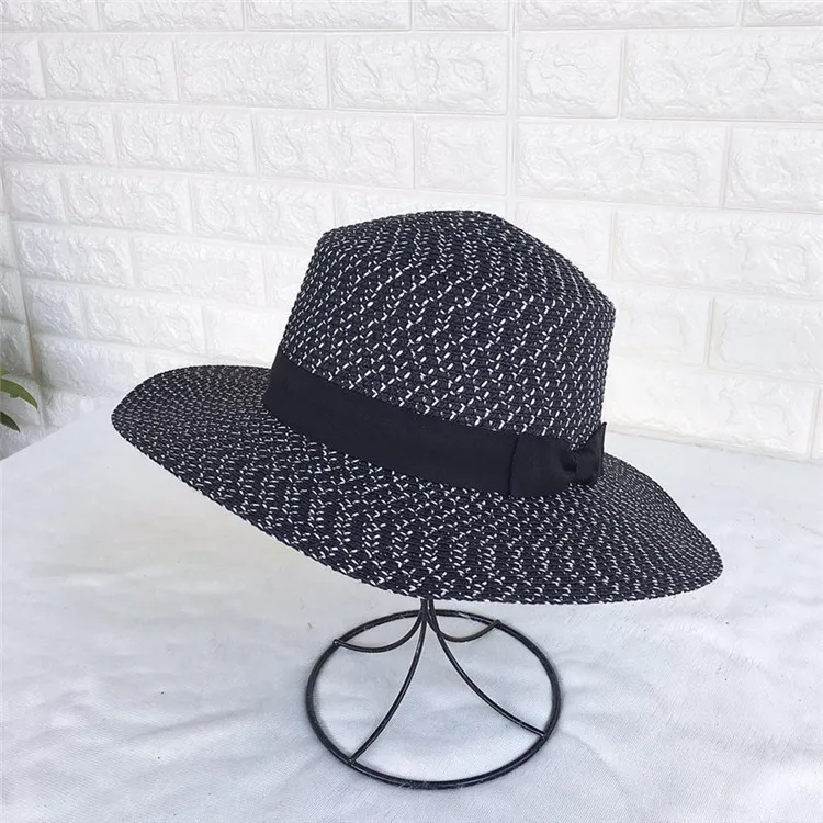 2018 г. брендовые черные и белые новая соломенная шляпа с плоским верхом джаз шляпа Для мужчин канотье Шапки Bone feminino Для женщин летние пляжные