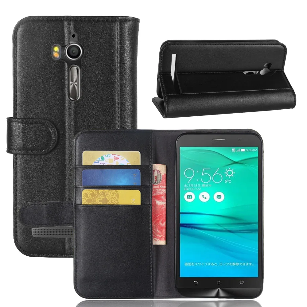 Чехол CYBORIS для Asus Zenfone GO ZB552KL, чехол для ASUS ZB552KL, чехол из 5,5 Натуральной Кожи, Чехол Для Zenfone GO ZB552KL, откидная крышка для телефона