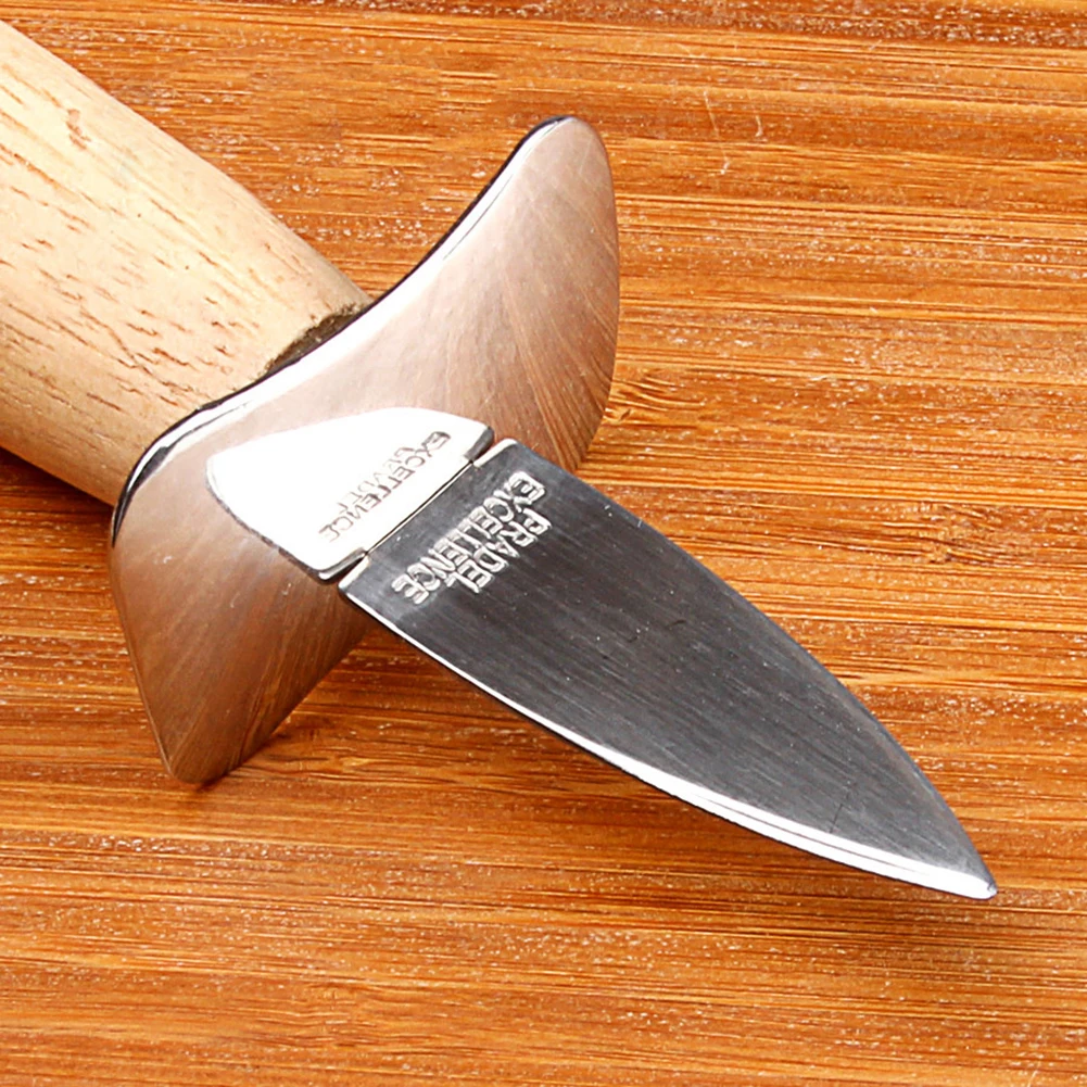 1 шт. нержавеющая сталь деревянная рукоятка устричный нож острый Окантованный Shucker Shell нож для устриц инструмент Многофункциональные кухонные инструменты