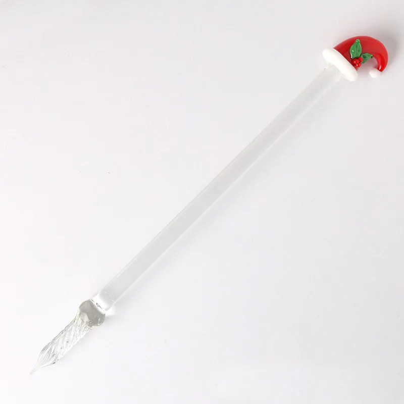 Рождественский подарок канцелярский подарок; ручка стеклянная перьевая ручка цветная ручка