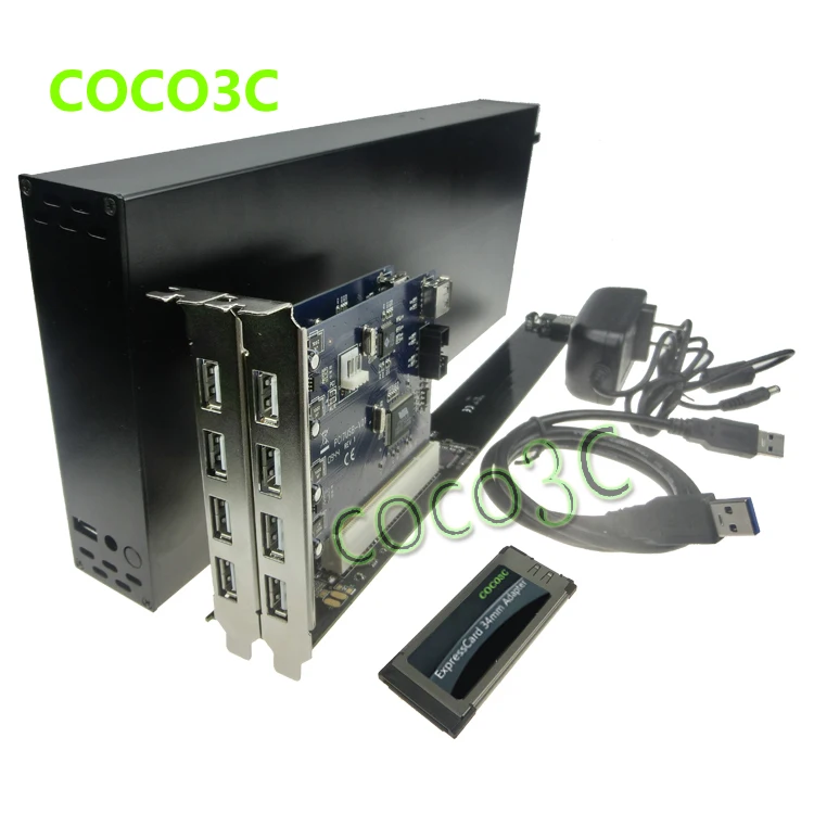 Король-Размер ноутбук ExpressCard 34 до 2 PCI 32bit Слоты адаптер Riser Card для Звуковая карта