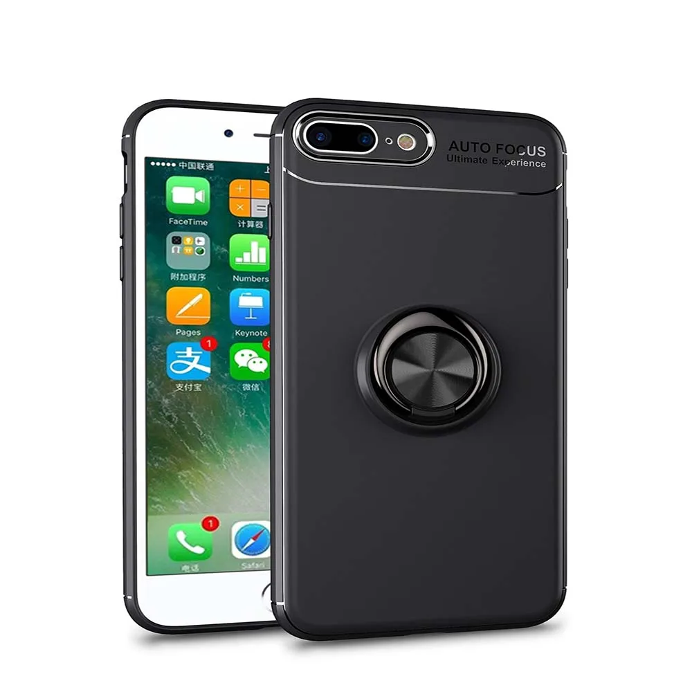 

For iPhone 8 8plus 7 7plus TPU Case Auto Focus Invisible Ring Holder Soft Phone Case For iPhone 8 8plus 7 7plus FREE SHIPPING