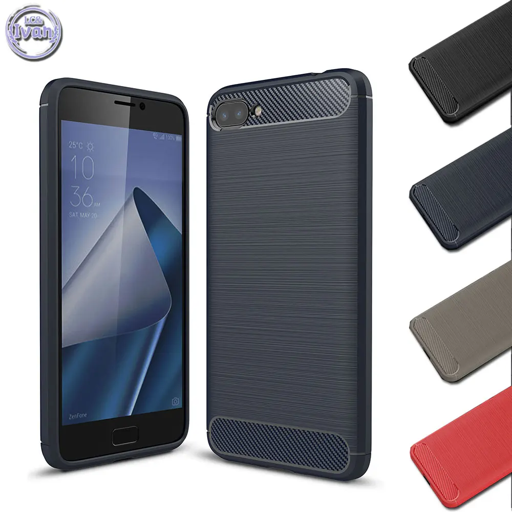 

Case Suit For Asus ZenFone 4 Max ZC554KL ZC 554KL Simple Armor Case Phone TPU Protect For Asus X00IS X00ID Soft Coque Black