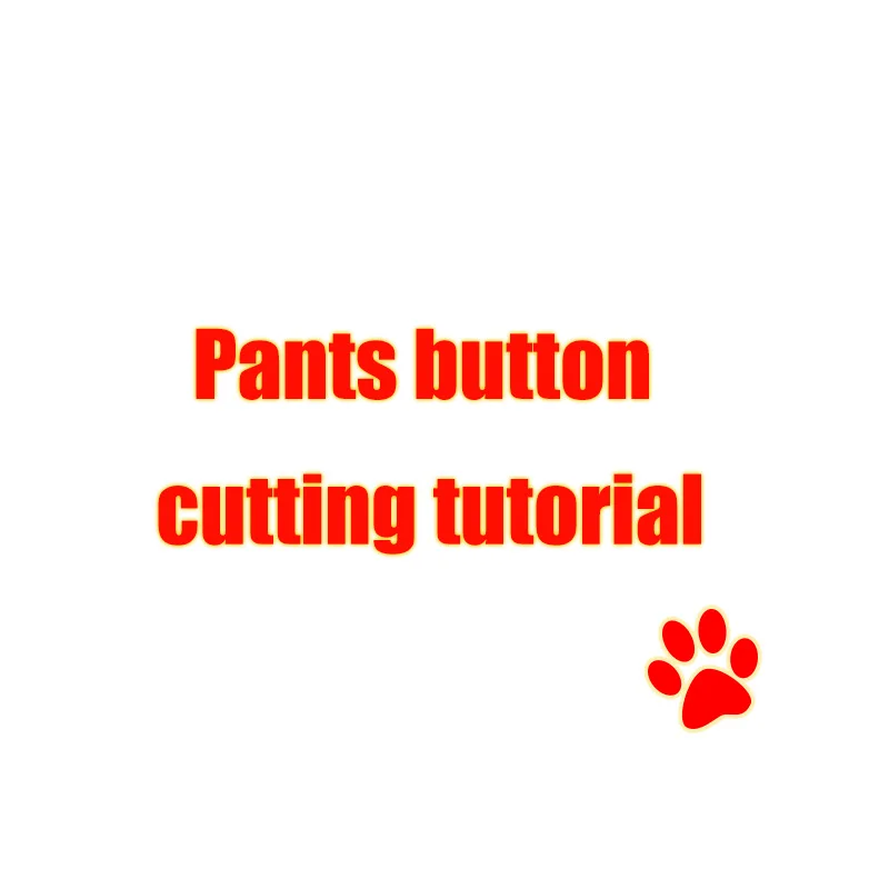 

Pants button cutting tutorial