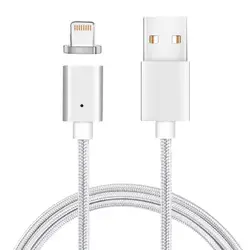 Магнитный кабель Lightning для iPhone и iPad 3,3 футов Gen 5 (серебро)