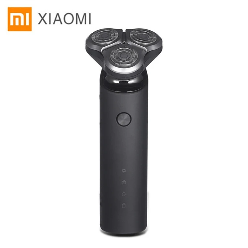 Скидка Электробритва xiaomi для мужчин, триммер для бороды, бритва, бритва xiaomi, бритва, станок для бритья, оригинал, 3 головки, сухое влажное бритье, мою...