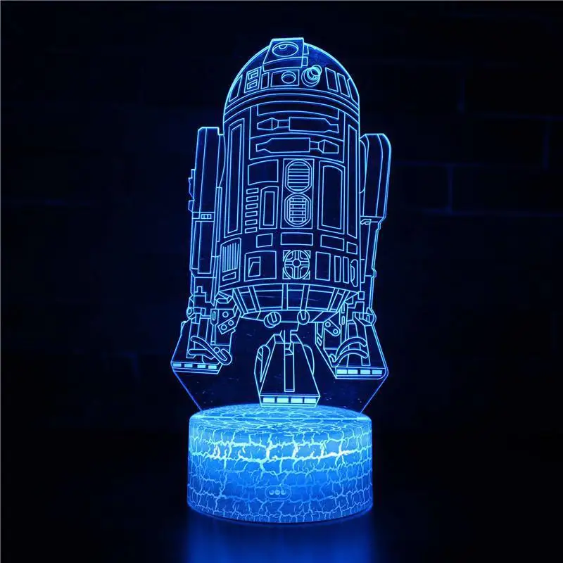 Lost battleship Usb Led 3d светильники очаровательный рисунок для детей игрушки 7 цветов Изменение Светодиодный Ночник светильник для детской комнаты - Испускаемый цвет: K