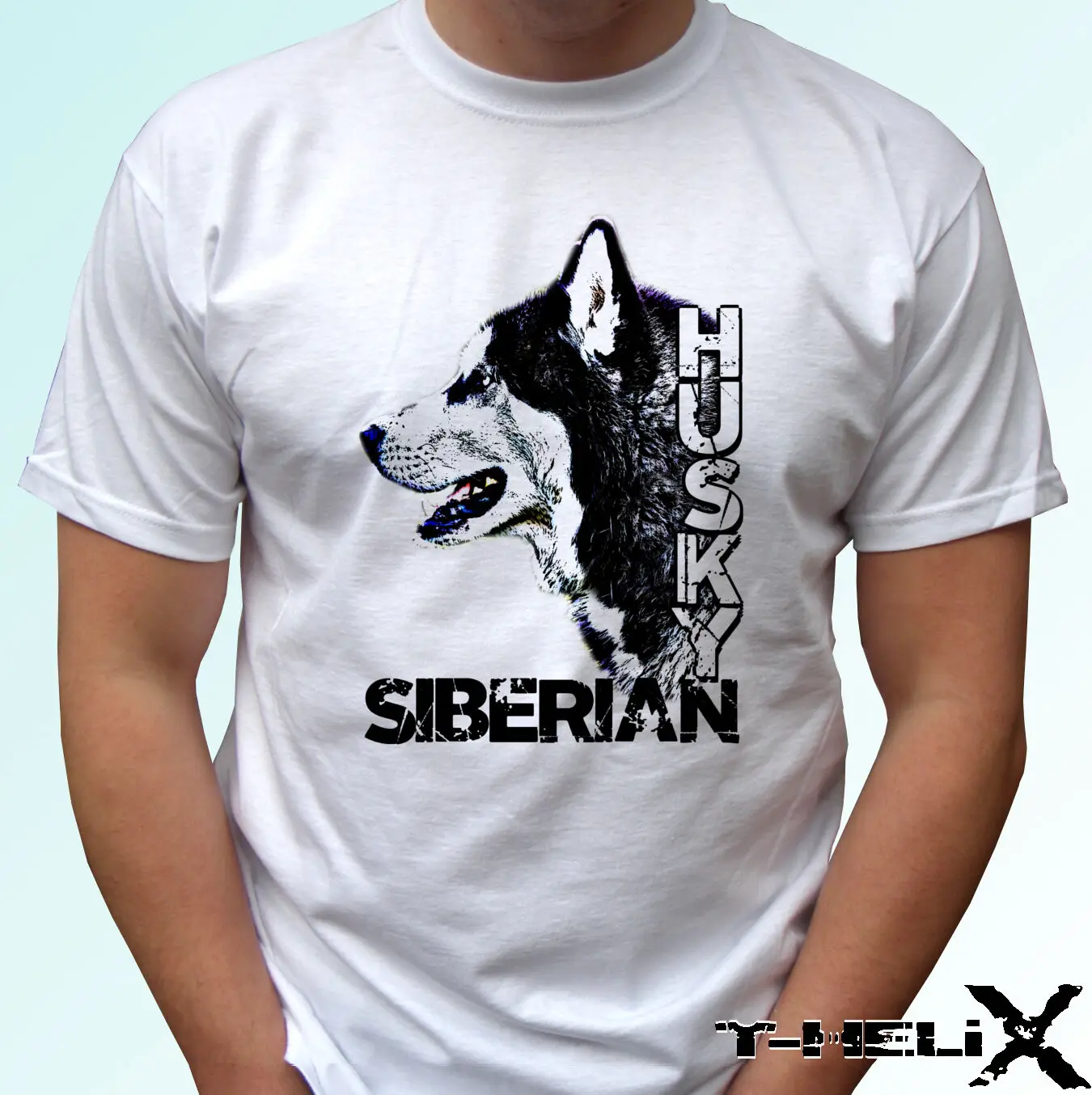 Siberian Husky-dog футболка, дизайнерская футболка для мужчин и женщин, для детей, размер 2019, модная брендовая футболка из 563% хлопка с круглым