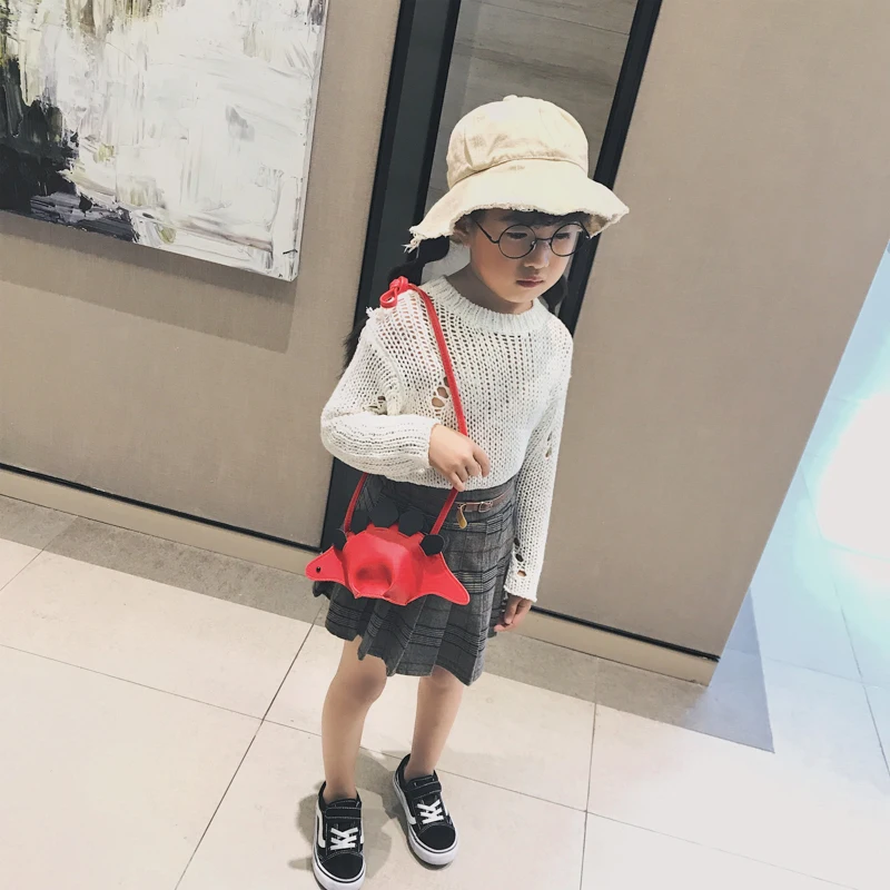 2019 Brand New Small Dinosaur Messenger Bags Children Kids Girls Princess Shoulder Bag Handbag Solid Coin Purses |