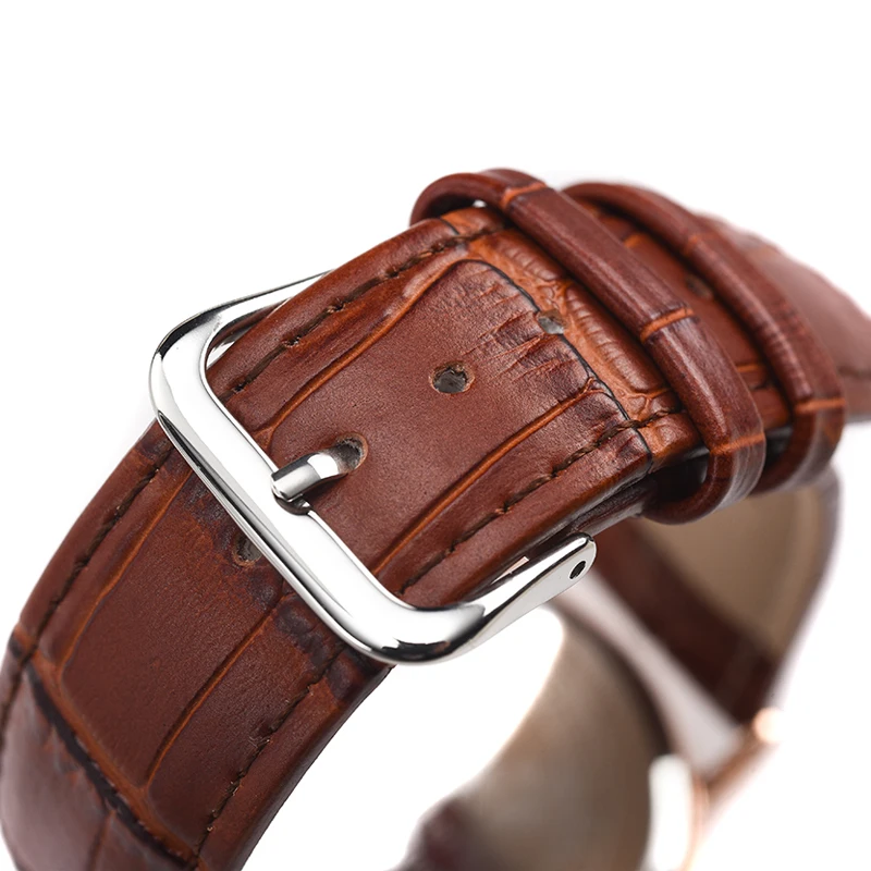 Fashion Women's Watches Sun Round Quartz Wristwatches Simple Casual Leather Watches Student Watches Female Models Sale