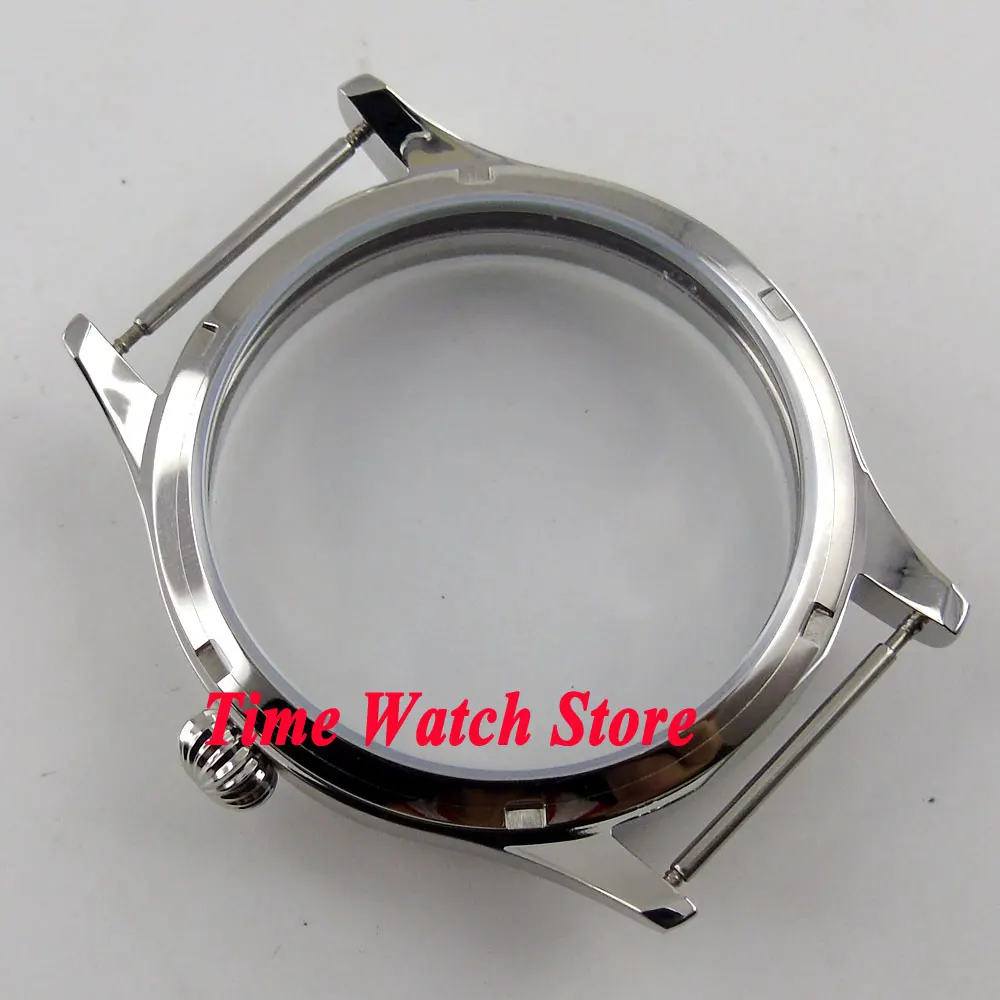 Чехол для часов 44 мм из полированной нержавеющей стали|watch band display case|watch stainless steel