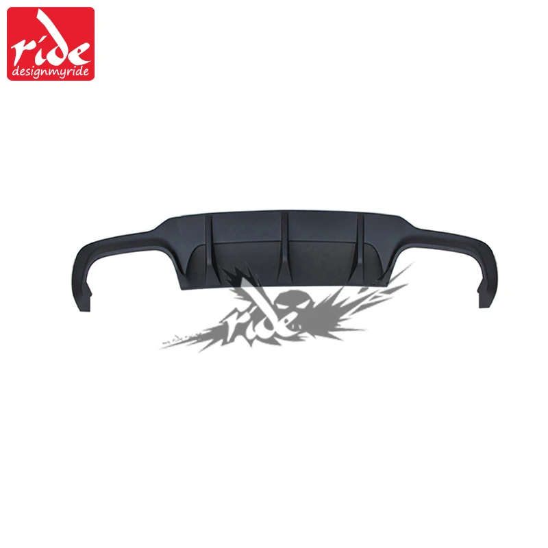 Para Mercedes Benz c63 estilo w204 PP plástico parachoques trasero difusor de labios 2007-2014 C-clase C180 C200 c280 C300 C350 c400 parachoques trasero