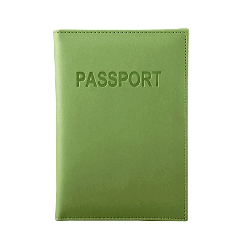 Fashion Simple Women Passport Cover pink Top Quality Girls Passport