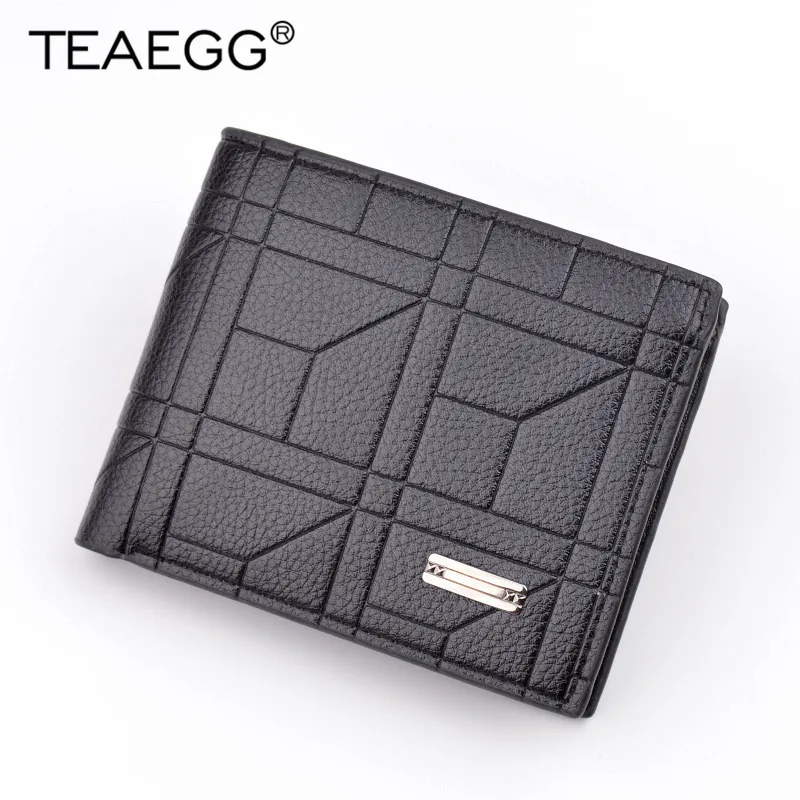 

TEAEGG Mens Wallet Men Business ID Card Holder Clutch Wallet New Brand Coffee Coin Holder Male Wallett carteira masculina