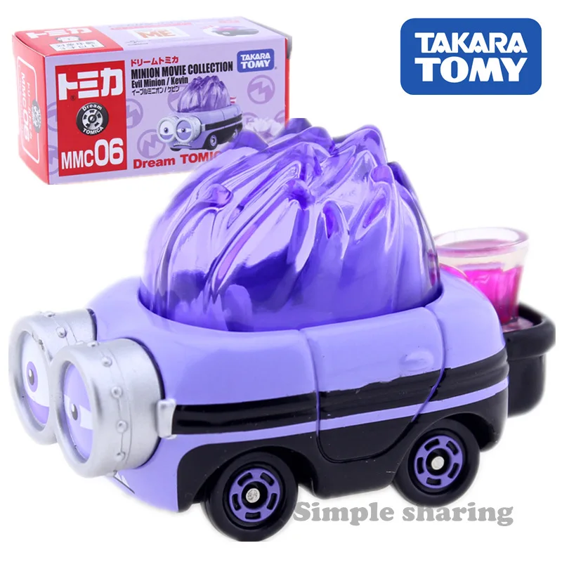 Takara Tomy Dream Tomica Миньон автомобиль Боб Кевин Аниме Фигурка Детские литые игрушки Горячая поп Миниатюрная игрушка модель автомобиля комплект