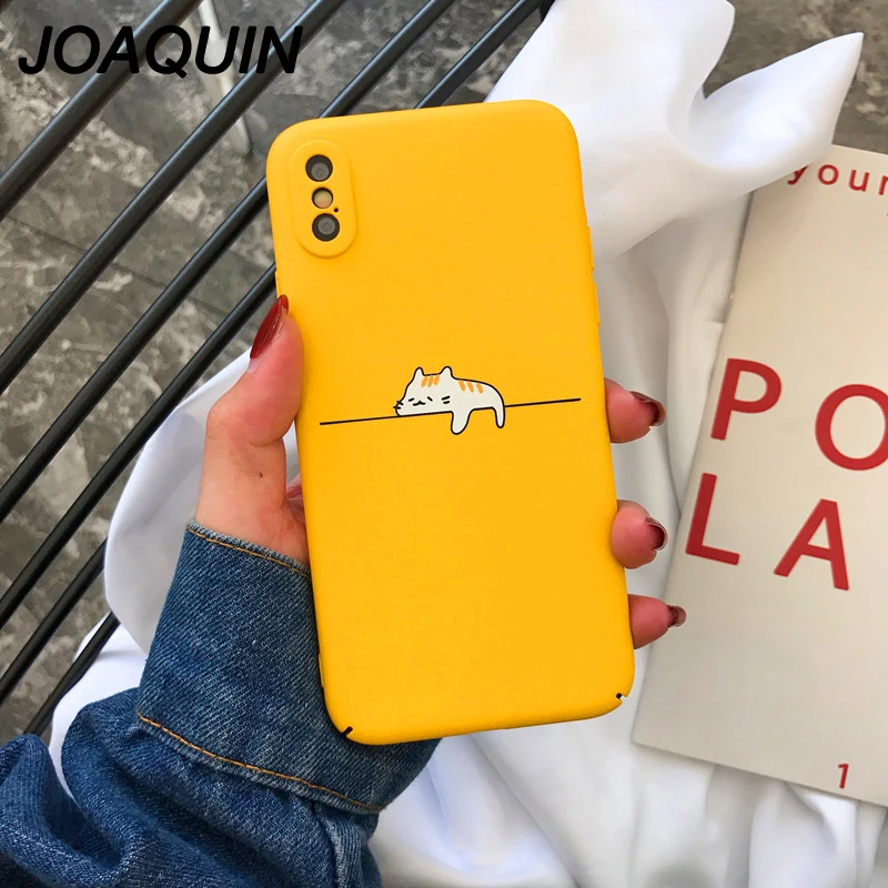 Чехол Lovebay для телефона iPhone 8 7 6 6s Plus милый мультяшный Кот Забавный животное желтый