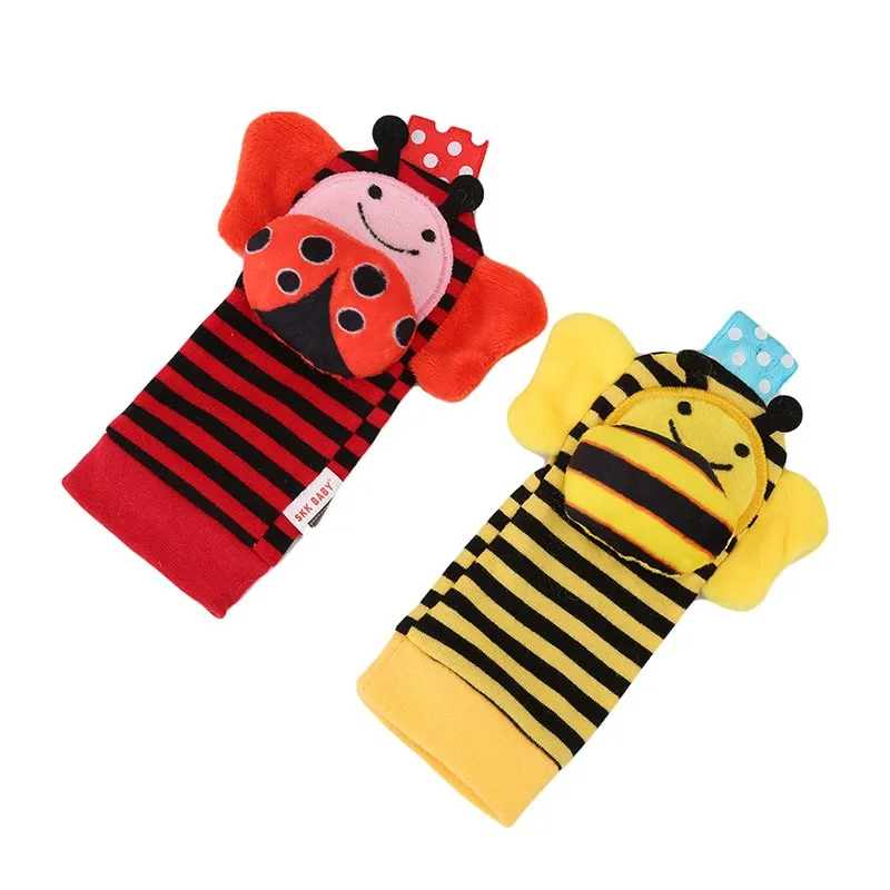 Детские игрушки для младенцев bebe Погремушки/носки 2 шт./компл. может сделать звук милая игрушка для маленьких мальчиков детские игрушки