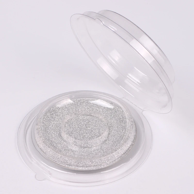 

20Sets/Lot Round False Eyelash Storage Packing Box Eyelash Boxes Transparent Empty Lash Case Reuseable Plastic Lash Storage