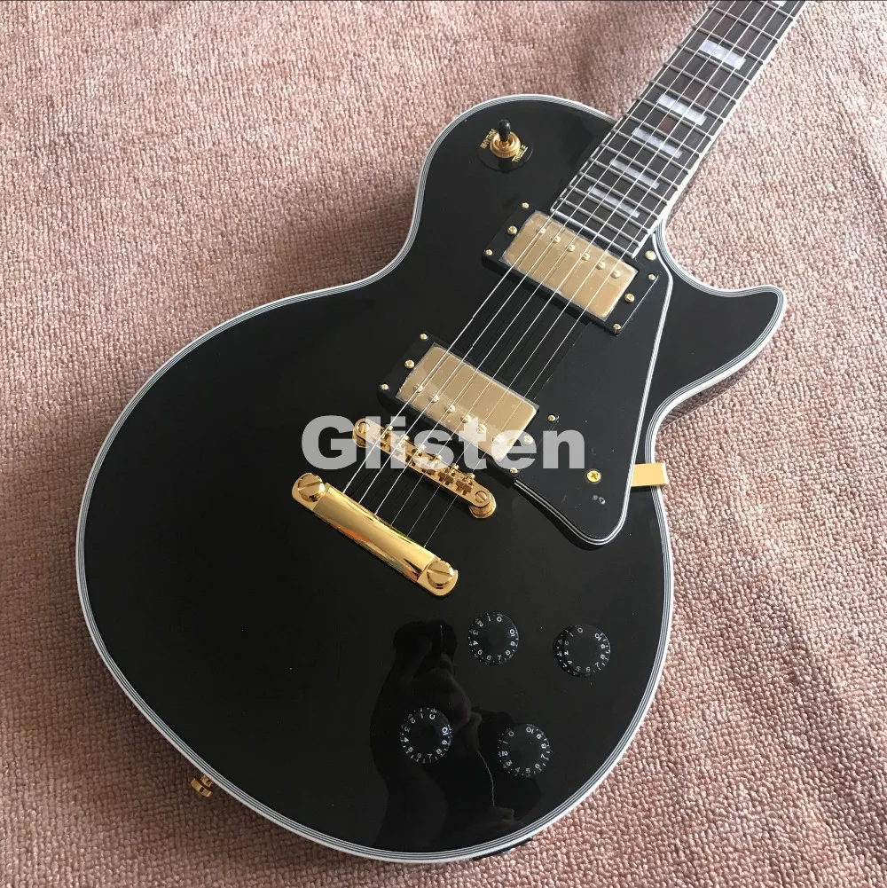 Lesp BLACK custom shop electric guitar cst14-in Guitar