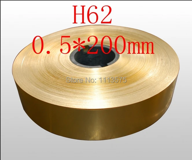 0.5*200mm H62 brass strip tape foil plate sheet rollin Generator Parts