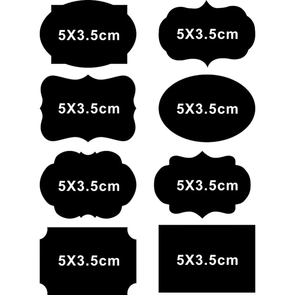 Chalkboard Labels Sticker, 48 Premium Chalkboard Labels 5cm x 3.5cm by