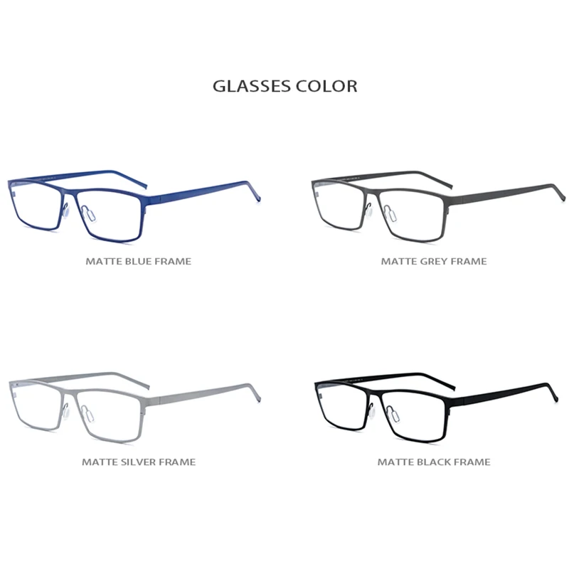 Оправа для очков из чистого титана, Мужские квадратные оптические оправы для близорукости, очки для мужчин, Ретро стиль, ультра светильник, очки 1170