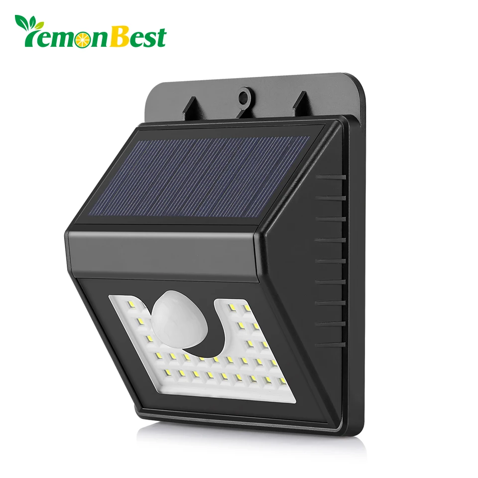 30 LED 2835 SMD садовый светодиодный солнечный свет человеческий инфракрасный PIR