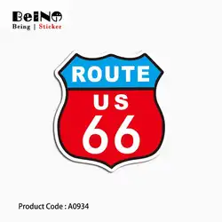 US Route 66 Логотип Знак стикеры Спорт на открытом воздухе водостойкий чемодан ноутбука гитары чемодан игрушка для скейтборда прекрасный A0934 s