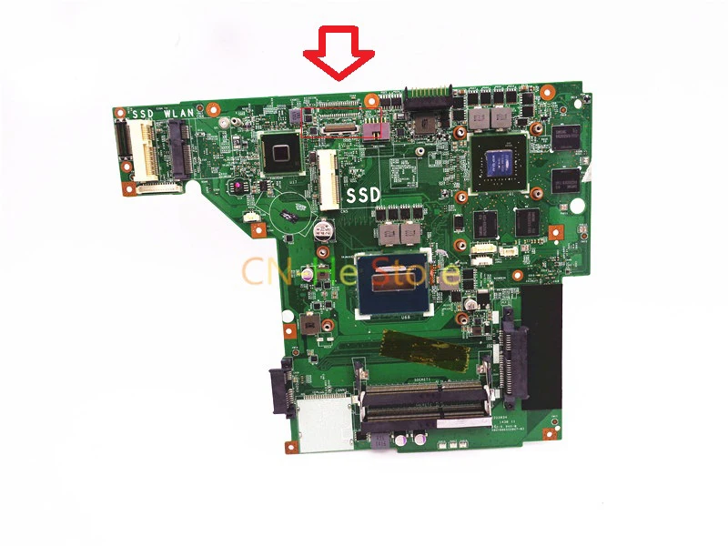 JOUTNDLN для MSI GE70 MS-1759 Материнская плата ноутбука MS-17591 VER 1 0 DDR3 W/ i7 4710HQ CPU GTX860M GPU |