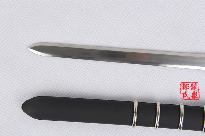 Stainless steel Blade Swords For Daywalker Sword Blade: Trinity Movie Leather Back Sheath Zinc Handle Collectible Supply