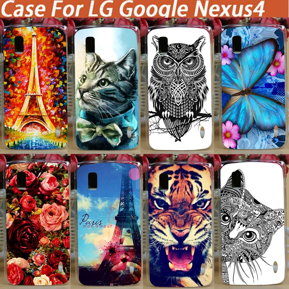 Типа сделай сам дизайнерский чехол из твердого пластика для LG Google Nexus 4 E960 7 дюймов
