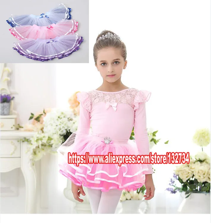 

HIGH QUALITY!!Ballet Skirt For Girls Tulle Dress Pettiskirt Children Party Ballet Dancing Wear Skirt Professional Ballet Costume