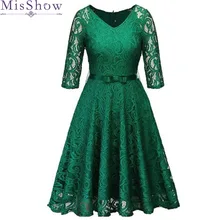 Robe Коктейльные Вечерние платье Для женщин элегантное платье-трапеция, Короткие коктейльные платья острое Длина зеленый V образным вырезом леди платье для выпускного вечера
