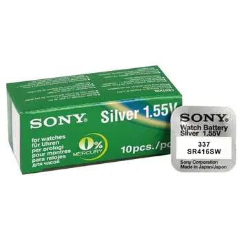 

Pilas de boton Sony bateria original Oxido de Plata SR416SW blister 2X Unidades
