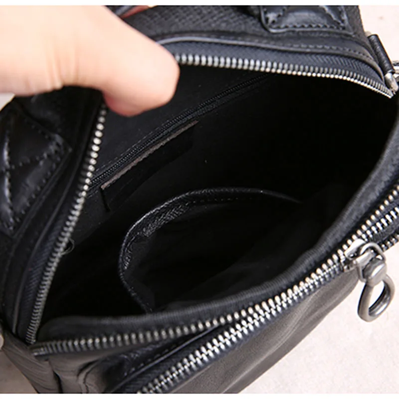 AETOO Leather Men's Bag Tote Casual Korean Business First Layer Leather Shoulder Bag Messenger Bag Men