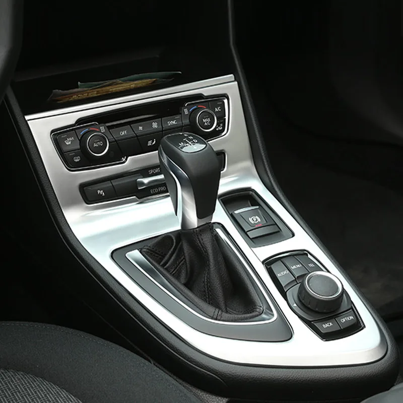 

For BMW 218i Gran Tourer F46 2015-2017 ABS Chrome Center Console Gear Shift Frame Cover Trim Car Accessories