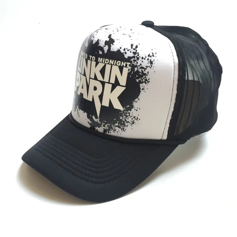 Chester Linkin Park Band Mesh Cap Men Women Rock and Roll Summer