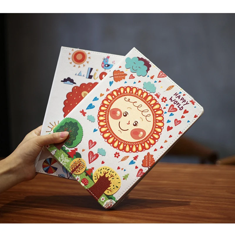 Для Ipad Mini 4 Чехол тонкий смарт PU кожаный чехол для iPad mini мультфильм Pattern Folio Stand ПК