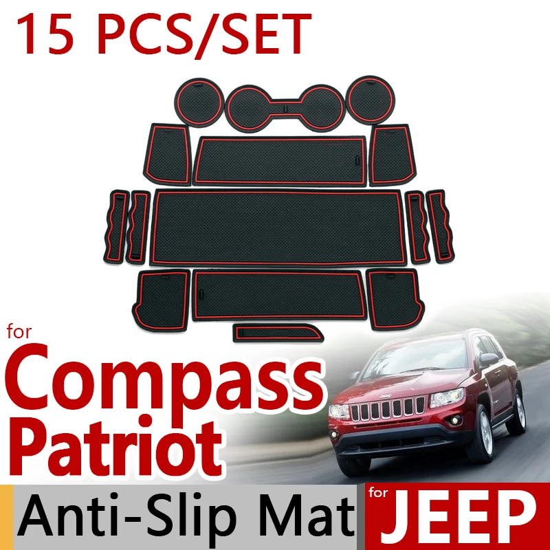 for Jeep Compass 2011 2012 2013 Anti Slip Rubber Cup Cushion Door Mat