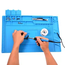 45x30 см теплоизоляция силиконовый коврик стол коврик обслуживания платформы для пайки Ремонт станции с магнитной секцией